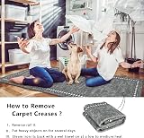 Homcomodar Kitchen Runner Rug 50x150cm Non Slip Washable Grey view 5