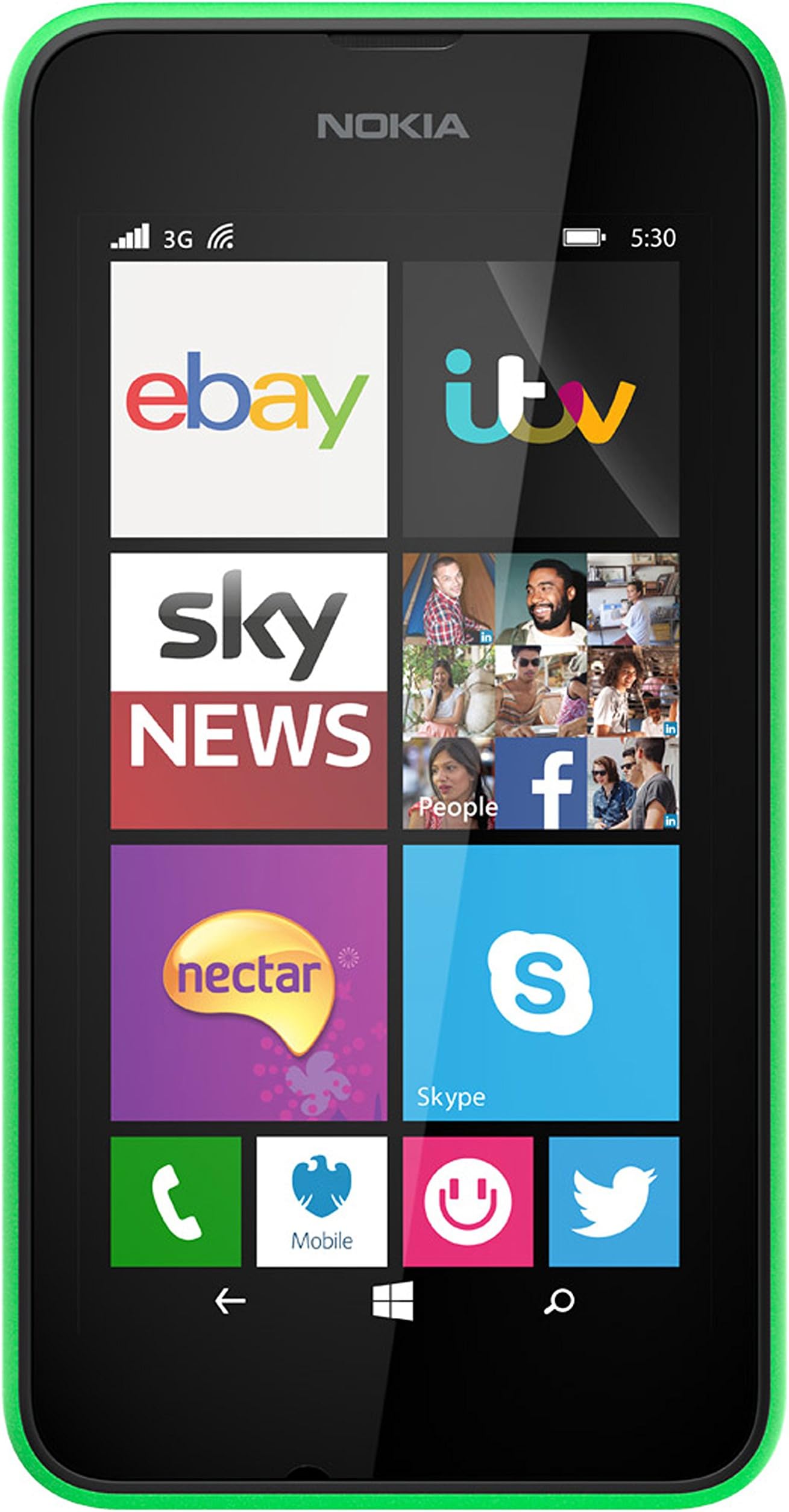 Vodafone Pay As You Go Nokia Lumia 530 Handset - Green