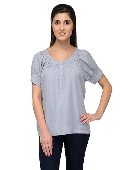 cotton short tops on jeans