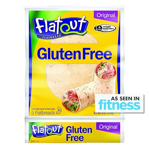 Flatout Gluten Free Flatbread Wraps, Original (4 Pack)