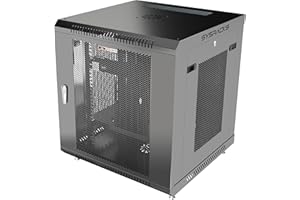Sysracks - Wall Mount Server Rack - Locking Network Cabinet - AV Enclosure - Vented Audio Rack - Networking Enclosure 24 Inch