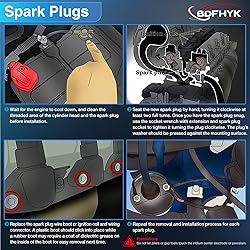 BDFHYK Set of 6 Iridium Spark Plug Compatible with