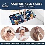 XIYUNTE Baby Bath Mat Non Slip 100x40 cm Cartoon Ocean Theme with Suction Cups view 8