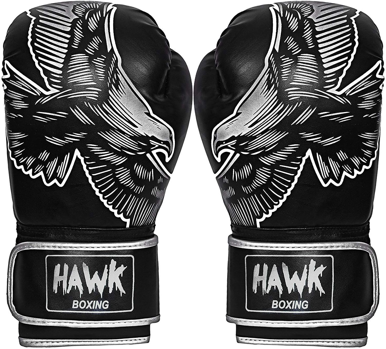 Hawk Boxing Gloves for Men & Women Pro Kickboxing Gloves Sparring Heavy Bag Training Gloves Mitts MMA Muay Thai Kick Boxing