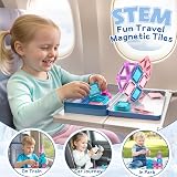 Dreamon 68 PCS Mini Magnetic Tiles Set Ice & Snow Travel Box view 9