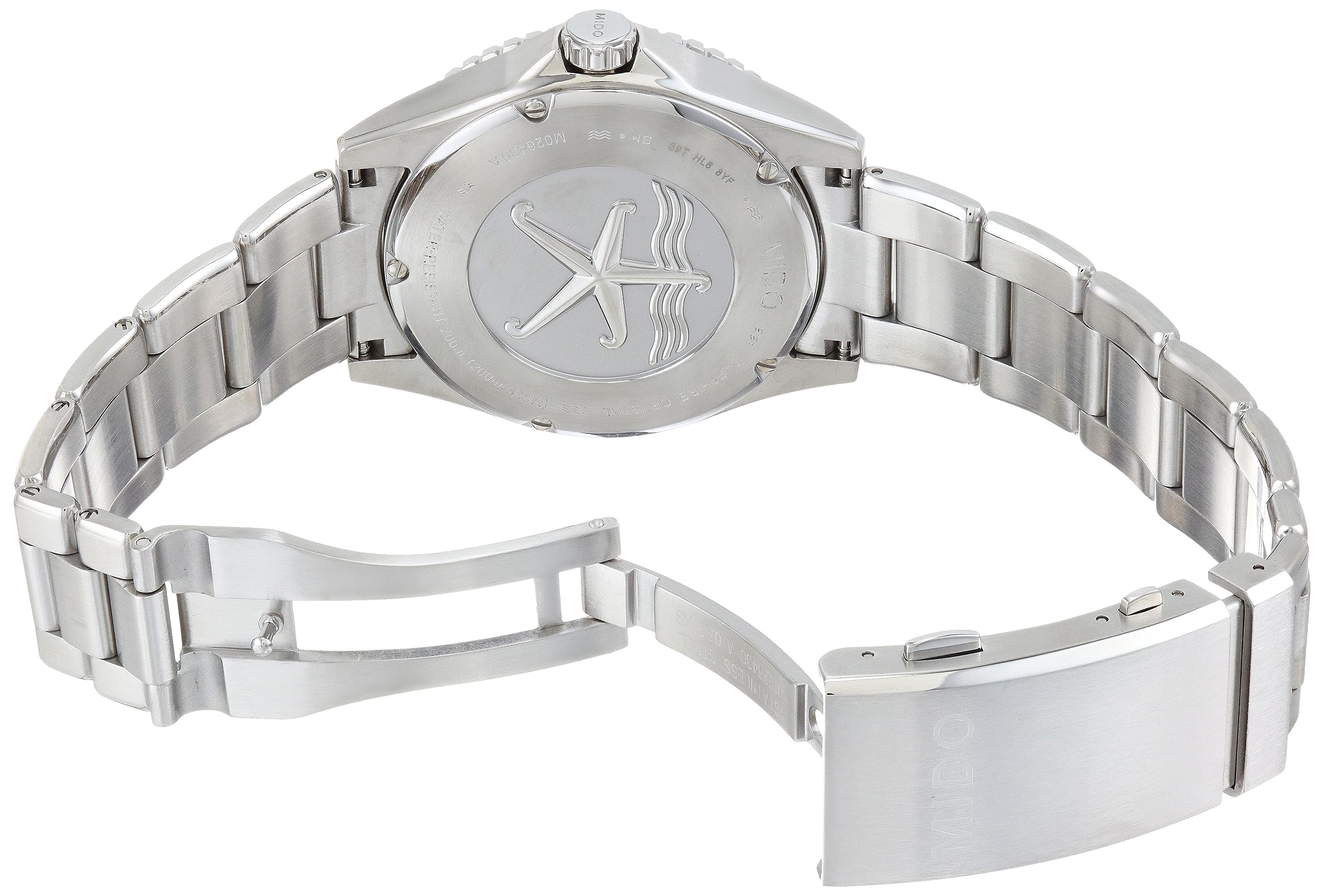MIDO Ocean Star 200 - Swiss Automatic Watch for Men - 42.5mm Stainless Steel Case - Day/Date Calendar - Rotating Bezel - 200m Water Resistance