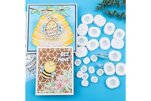 CYFUN DESIGN Action Wobbles 2 Size Springs - 30 Standard Regular & 30 Mini Small Collapsible Self-Adhesive Springs for Card Making Craft