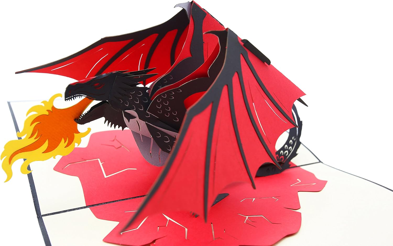 PopLife® Fire Breathing Dragon 3D Pop Up Father's Day Card, Pop Up Happy Birthday Card, Congratulations, Get Well - Image 3