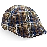 Boston Scally Cap - Underdog Newsboy Flat Cap - 6 Panel Polyester Fitted Hat for Men