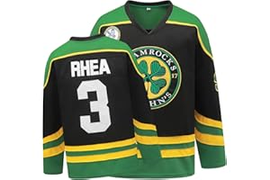 YWIES Ross The Boss #3 Rhea Hockey Jersey St John's Shamrocks Ice Hockey Shirts with EMHL Patch