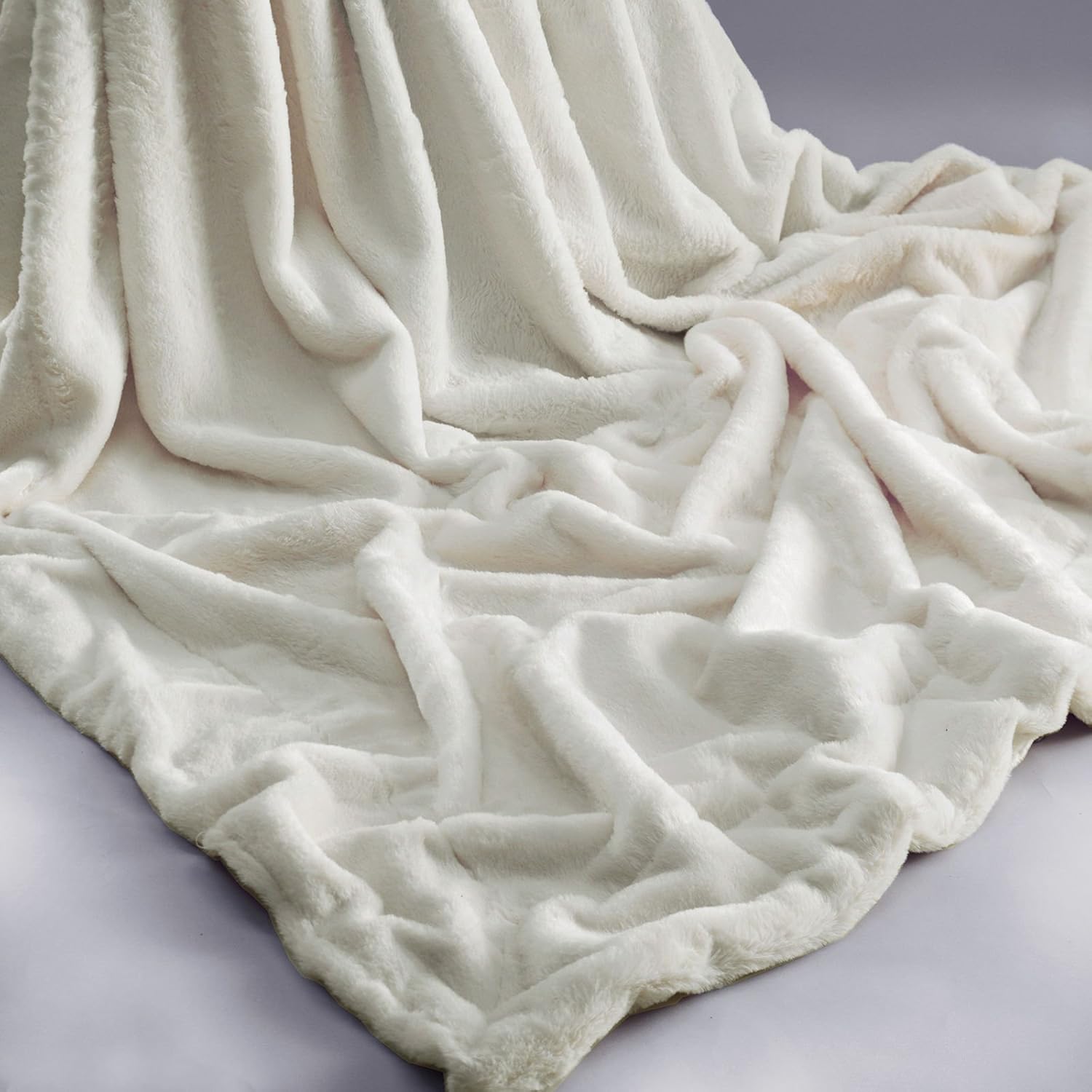 Rabbit Faux Fur Throw by BricaBracBargain Faux Fur Throws Throws