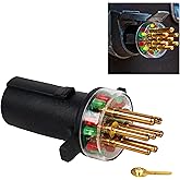 Innovative Products of America (7865L) 7-Way Round Pin Tractor Trailer Circuit Chaser™ for Testing Turn Signals, Hazard Lights, Brake Lights and More
