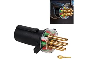 Innovative Products of America (7865L) 7-Way Round Pin Tractor Trailer Circuit Chaser™ for Testing Turn Signals, Hazard Lights, Brake Lights and More