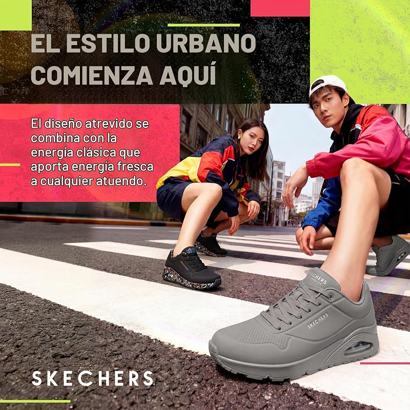 Uno Stand On Air, Zapatillas Hombre, Light Grey Durabuck Mesh, 43 EU