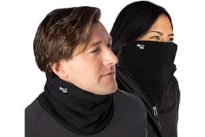 DG Hill Winter Neck Warmer - 2 Pack Face Mask Cold Weather - Neck Gaiter for Men Women Thick Thermal Fleece Lined Ski Outdoor