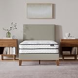 Signature Design by Ashley Twin Size Chime 10 Inch Medium Firm Hybrid Mattress with Cooling Gel Memory Foam for Pressure Relief, Fiberglass Free, Mattress In A Box