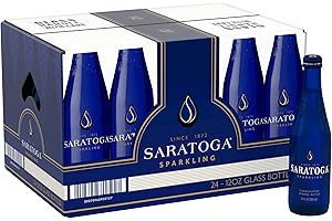 Saratoga Sparkling Spring Water - 12 oz. (Carbonated, Pack of 24)