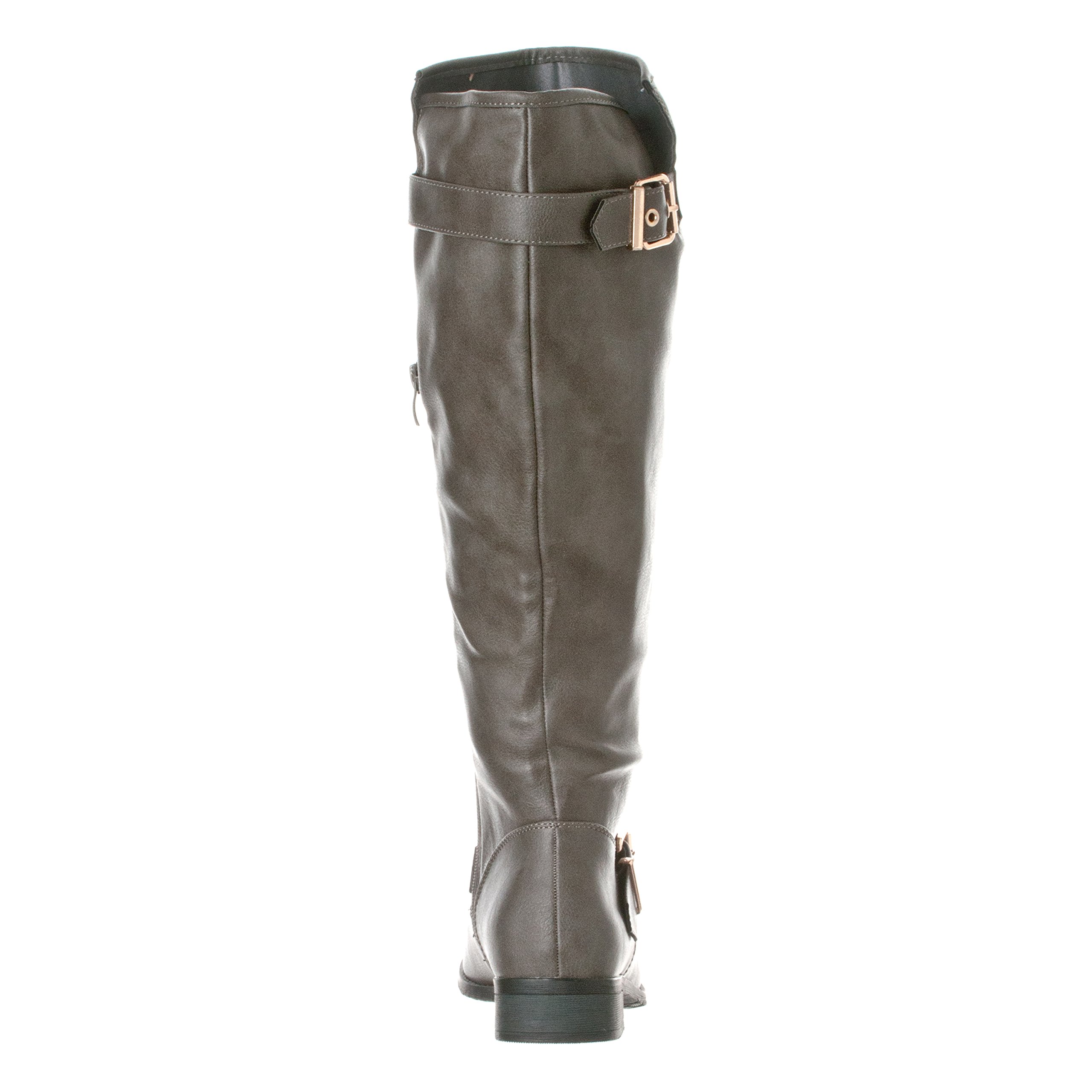 Riverberry Womens Knee-High Low Heel Riding Boot - Image 6