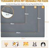 YUNXANIW Reusable Dog Training Pads 2 Pack 60x50 cm Washable Mat view 2