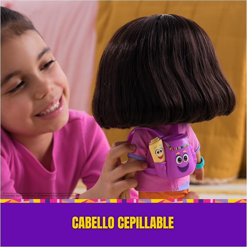 LA EXPLORADORA - Muñeca Dora Canta y Explora: con Canciones, Efectos de Sonido y Frases Bilingües + Accesorios - 6073379 - Juguetes Niña 3 años + - Regalo Niña 3 años + - Juegos Infantiles