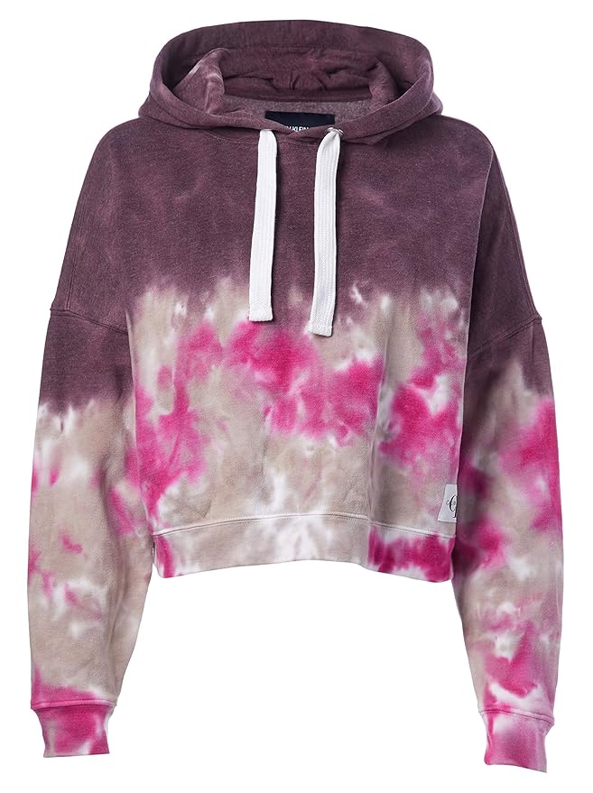 calvin klein tie dye cropped hoodie
