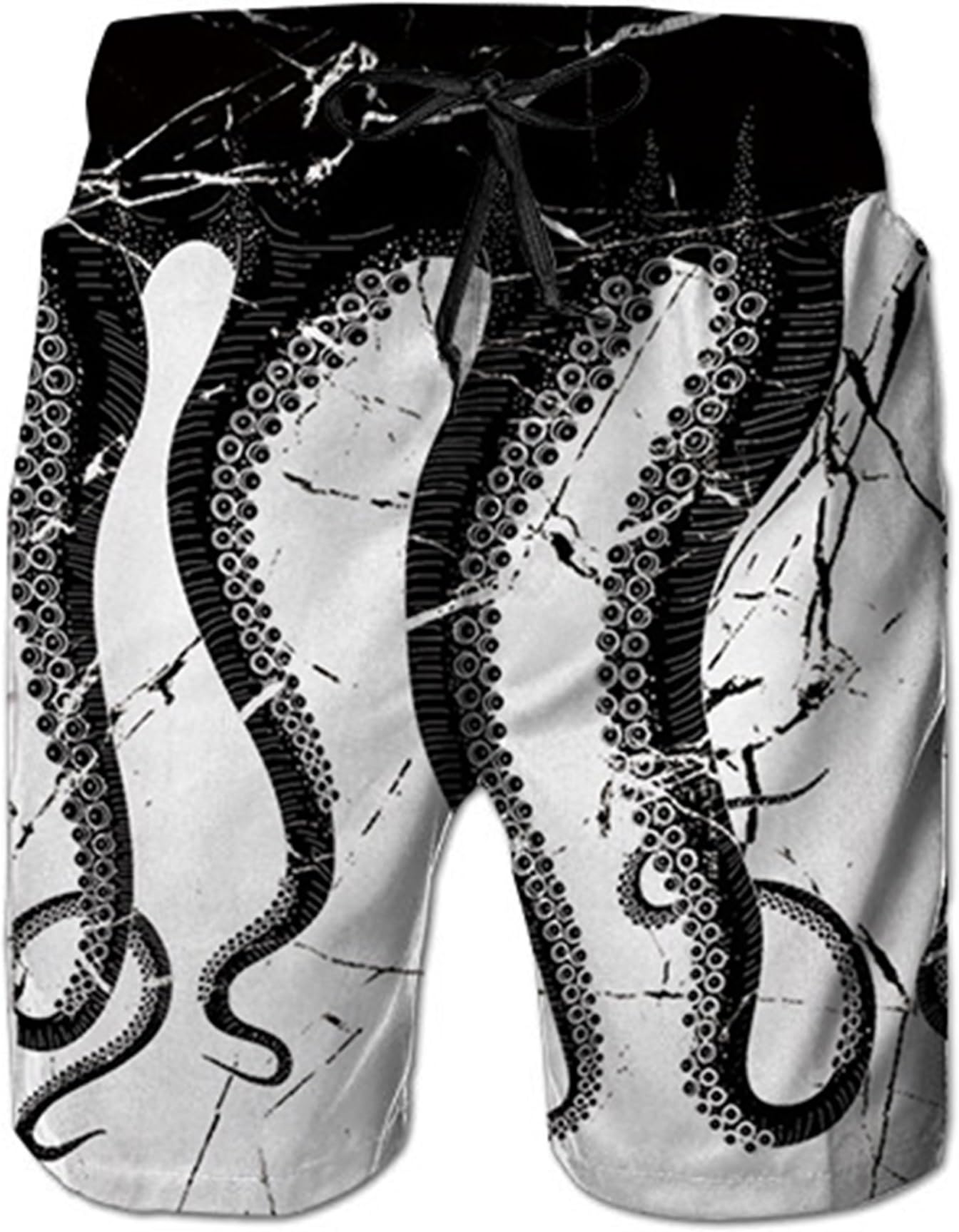 Mens Medium Length 3D Print Graphic Summer Beach Shorts Surfing Trunks S-XXXL