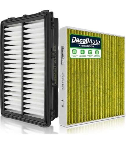 Engine & Cabin Air Filter Set For Hyundai & Kia (2020-2024) - 4-Piece Replacement Kit, Fits Tucson, Santa Fe, Sonata, K5, Sorento