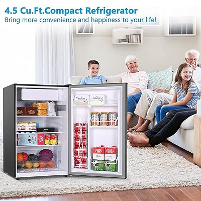 Buy Mini Fridge Small Refrigerator 4 5 Cubic Feet Compact Mini Fridge Auto Defrost Energy Star Mini Fridge For Bedroom Dorm Office Kitchen Black With Handles Online In Turkey B0964wpggs