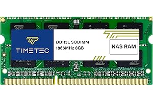 Timetec 8GB DDR3L / DDR31866MHz PC3L-14900 / PC3-14900 Non-ECC Unbuffered 1.35V / 1.5V CL13 2Rx8 Dual Rank 204 Pin SODIMM Lap