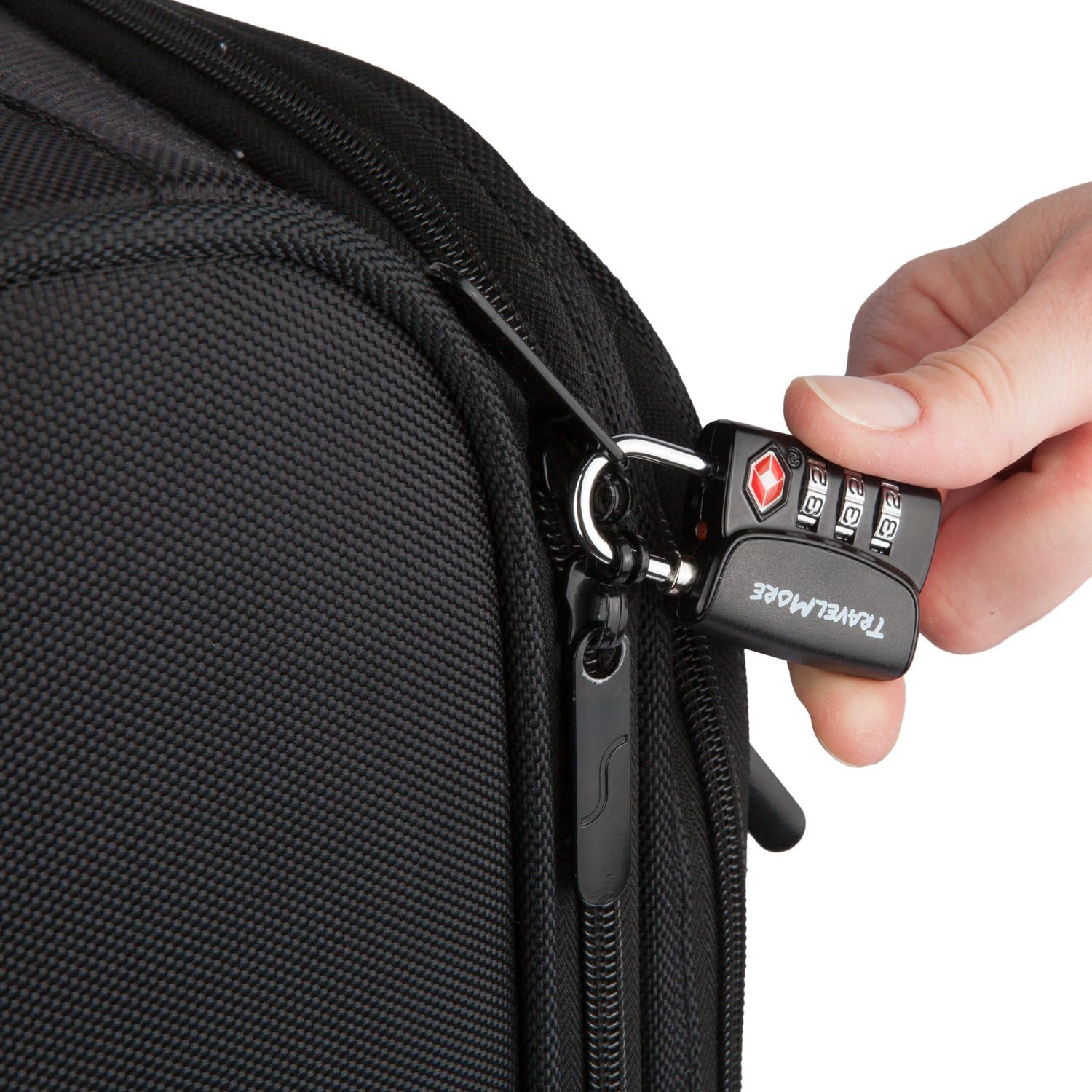  | Open Alert Indicator TSA Approved 3 Digit Luggage Locks To Lock Travel Suitcase (4 Pack, Black) | Luggage Locks