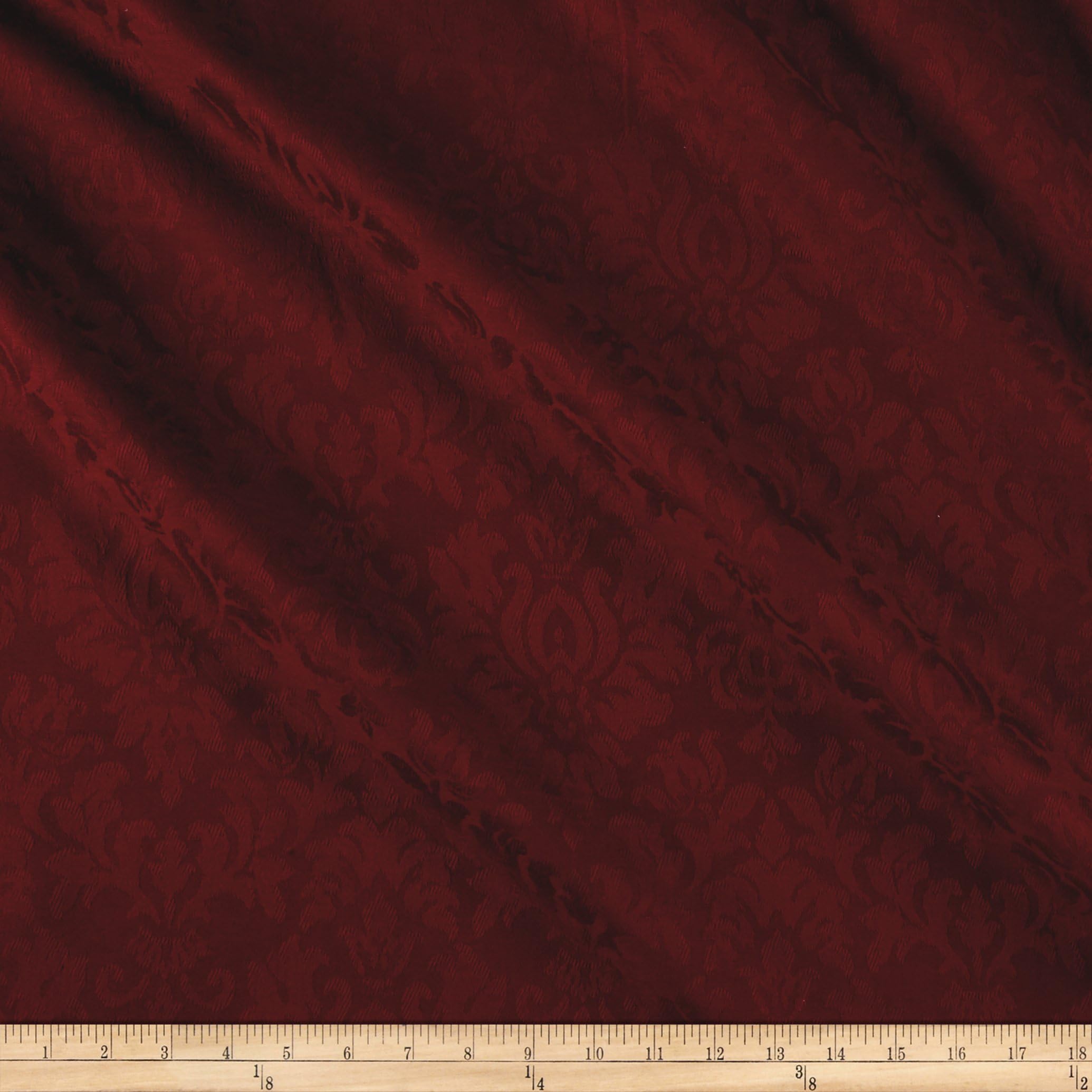 Ansley Home Decor Jacquard Solid Burgundy