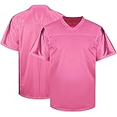 NICNZQI Youth Blank Football Jersey Mesh Athletic T-Shirt Unisex Hip Hop Football Practice Jersey S-XL