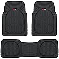 Motor Trend 923-BK Black FlexTough Contour Liners-Deep Dish Heavy Duty Rubber Floor Mats for Car SUV Truck & Van-All Weather 