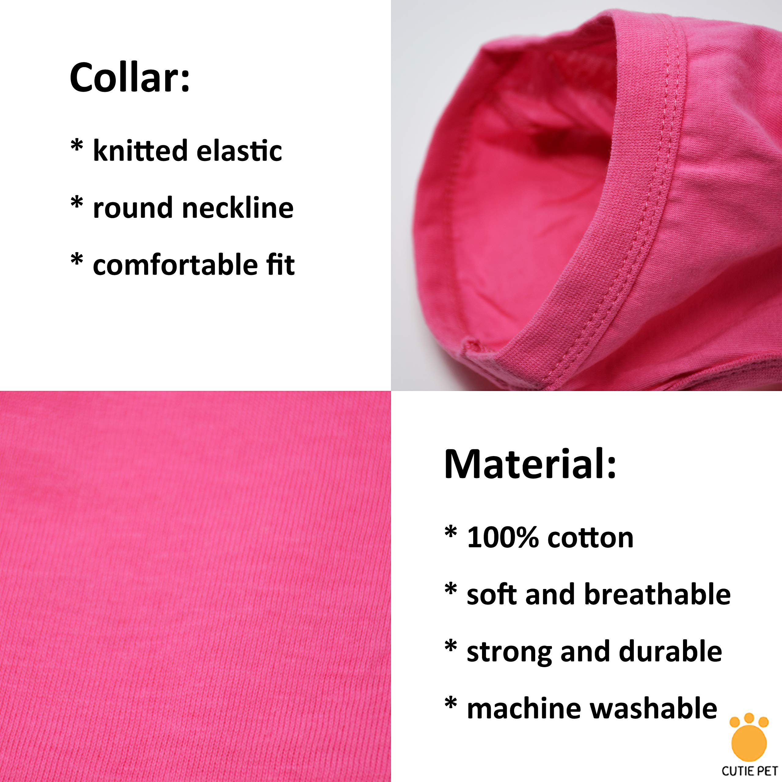 Cutie Pet Dog Clothes Dog Shirts I\'m Pawsome 100% Cotton Comfortable and Breathable for Small Medium Large Pets