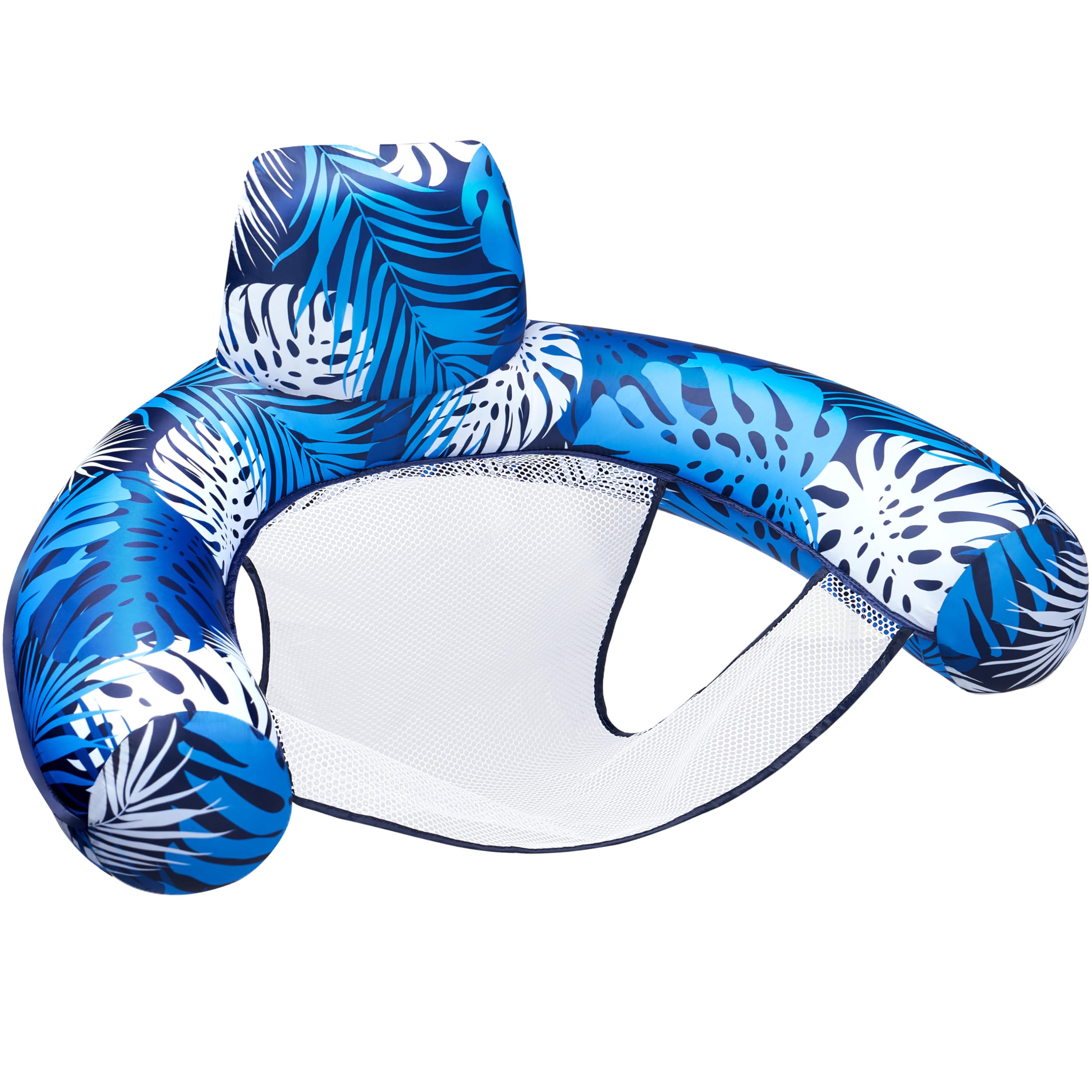 SLOOSH Inflatable Pool Floats Adult,Lounge Chair Adult with Plant Pattern,Floating Water Hammock,Blow up Pool Noodles Rafts for Relaxing Swimming Party Summer Water Beach Lake Fun