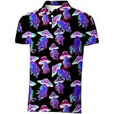 Golf Shirts for Men Outfit Dry Fit Performance Rave Outfit Retro Short Sleeve Casual Polo Shirt