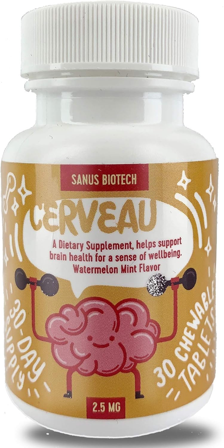 Cerveau Bottle Supplement for Anxiety, Depression Helps Relax The