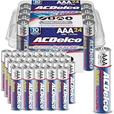 ACDelco 24-Count Triple AAA Batteries, Maximum Power Super Alkaline Battery for Home and Office, 10-Year Shelf Life, Reclosable Packaging