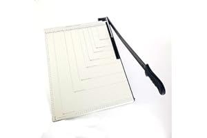 EDM Paper Cutter Guillotine Style 21" Cut Length x 16" inch Metal Base Trimmer