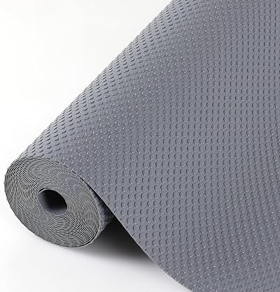 Hersvin Drawer Liners 50x600 cm EVA Non-Slip Dark Gray Dots