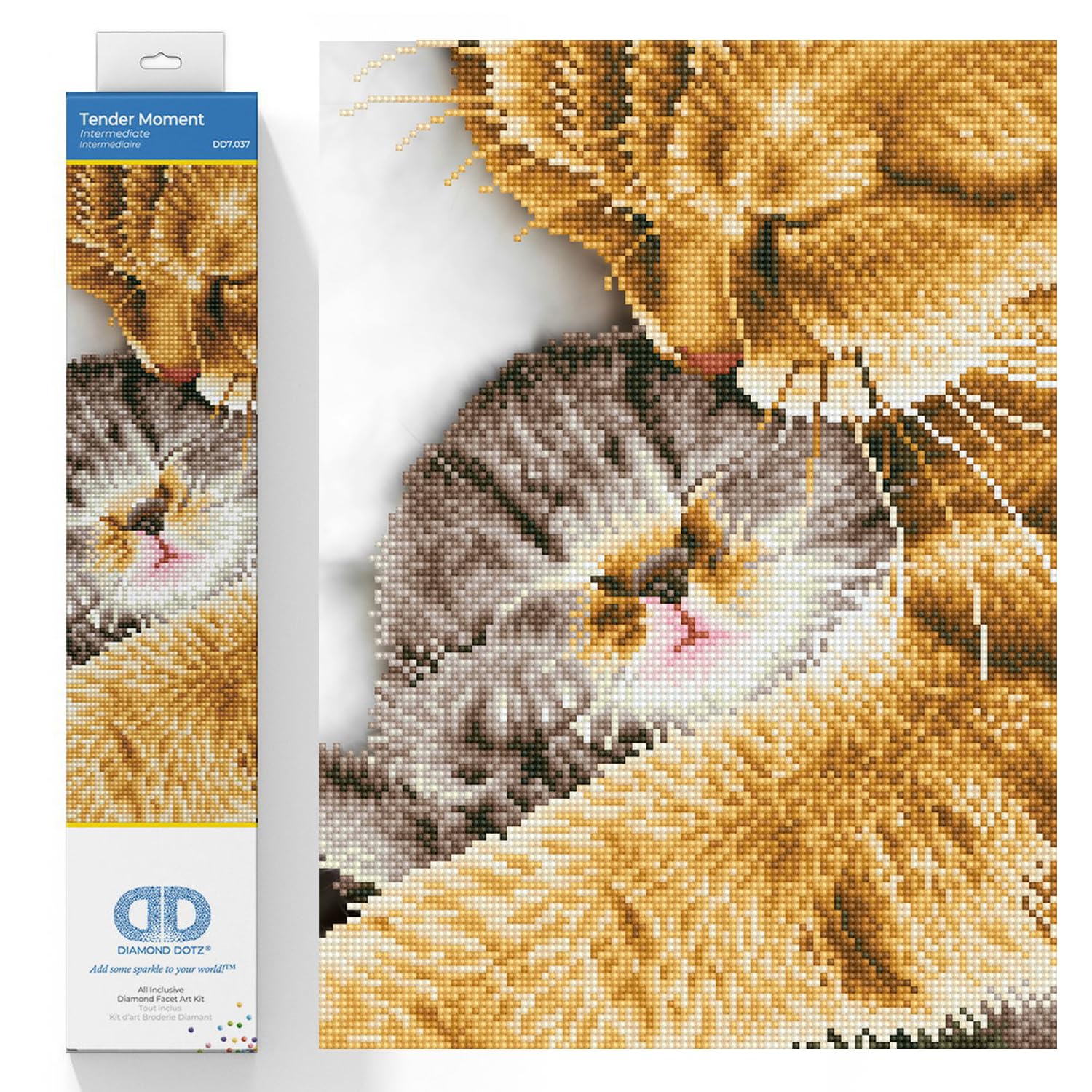 Diamond Dotz Painting Kit: Intermediate, DD7, Tender Moment, 30 x 41cm