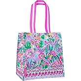 Lilly Pulitzer Market Shopper Bag, Reusable Grocery Tote, Shoulder Bag for Produce or Travel | for Produce, for Travel