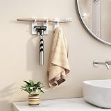 susswiff 6 Pack White Adhesive Hooks for Wall and Door 13 lb Hold view 3
