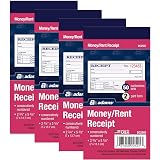 Adams® Money/Rent Receipt, 2-Part, 2-3/4" X 5-3/8", White-847944