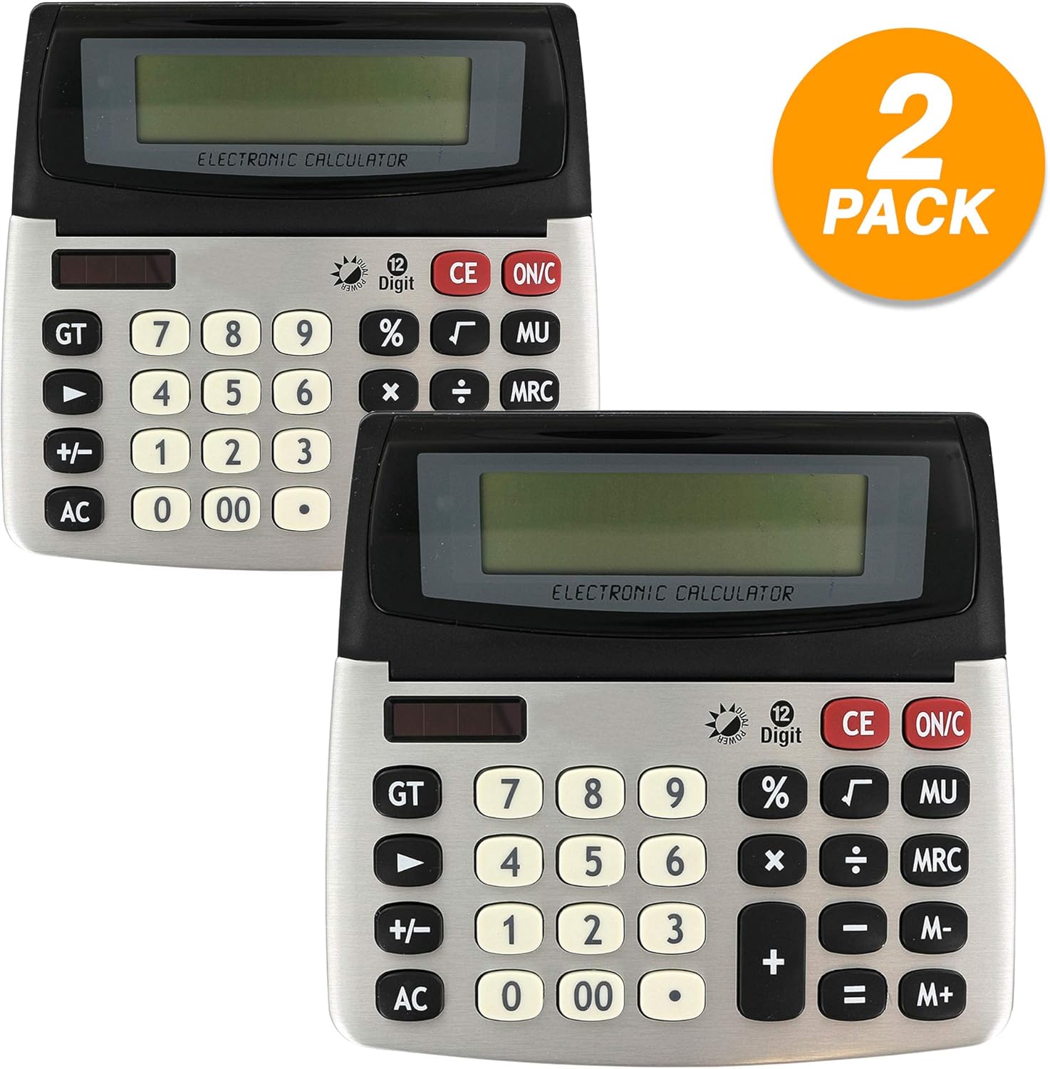 Emraw 12Digit Dual Power Desktop Calculator with