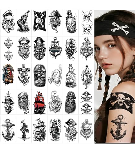 10 hojas de tatuajes temporales metálicos, para mujeres, niñas o
