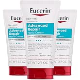 Eucerin Advanced Repair Hand Cream, Urea Enriched, Multipack, 3 x 2.7 OZ | Hand Cream for Dry Hands and Very Dry Skin, with Urea, Ceramide and NMF, Travel Size Hand Cream, Fragrance Free