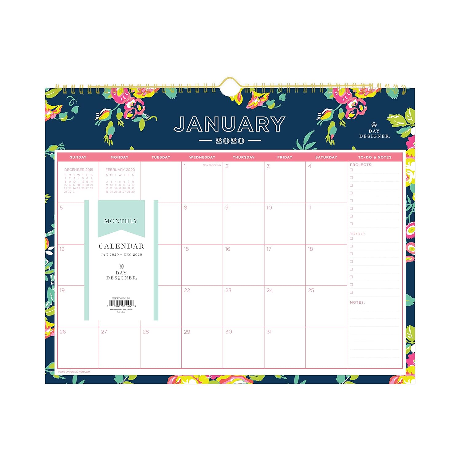 Best blue sky desk calendar wire