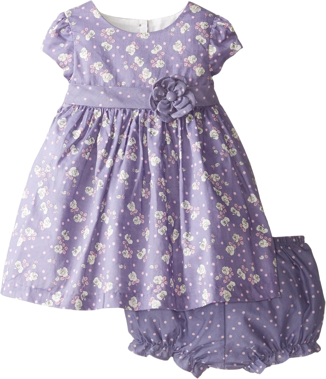 Laura Ashley London Baby Girls' Lavender Floral Dress Clothing