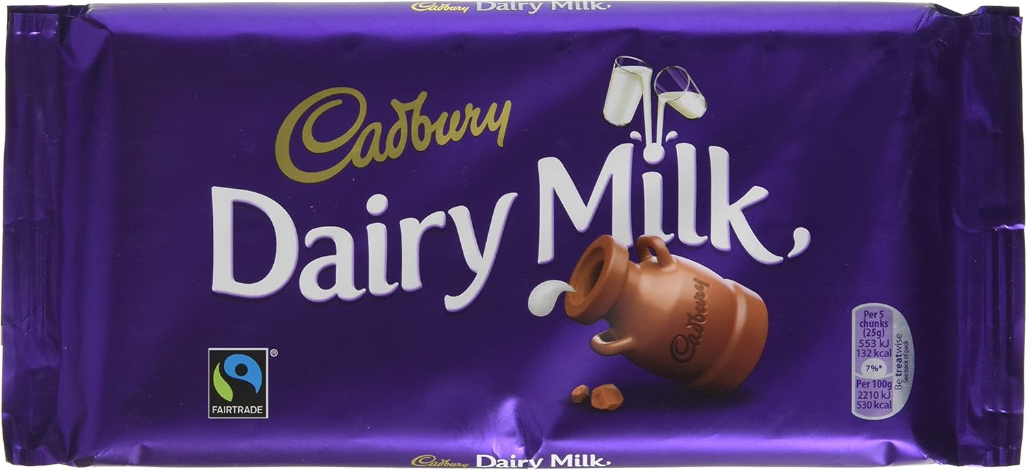 Cadbury Dairy Milk Chocolate Bar, 200g Amazon.co.uk Grocery